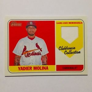 Yadier Molina St. Louis Cardinals Baseball Game Used Memorabilia #eshopchicago